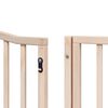 vidaXL Dog Gate with Door Foldable 8 Panels 640 cm Poplar Wood