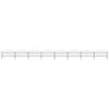 vidaXL Garden Fence with Spear Top Steel 1339x100 cm Black