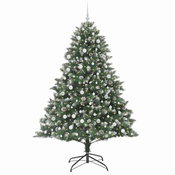 vidaXL Artificial Christmas Tree with Stand Green 160 x 160 x 240 cm