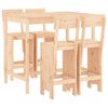 vidaXL 5 Piece Garden Bar Set Solid Wood Pine