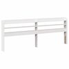 vidaXL Headboard with Shelves White 200 cm Solid Wood Pine