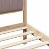 vidaXL Bed frame Brown and taupe 180 x 200 cm Solid pine wood
