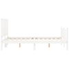 vidaXL Bed Frame without Mattress White 120x200 cm Solid Wood Pine