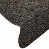 vidaXL Stair Mats Self-adhesive 30 pcs 65x21x4 cm Anthracite Half Round Large