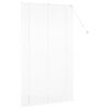 vidaXL Window Blind with Curtains Manual White Aluminium
