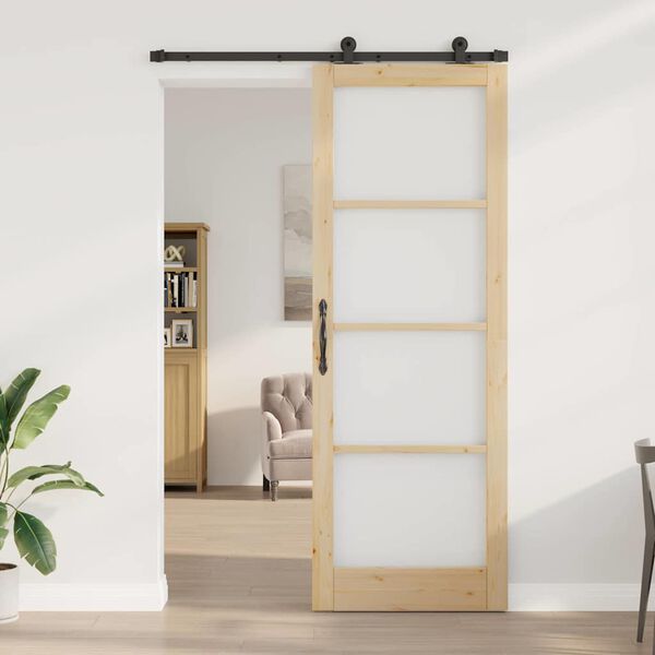 vidaXL Sliding Door ORKDAL Natural 83 x 232 cm