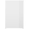 vidaXL Shoe Bench High Gloss White 80x30x45 cm Engineered Wood