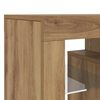vidaXL TV Cabinet with LED Lights Artisan Oak 140x36.5x40 cm Engineered Wood