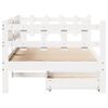 vidaXL Daybed with Drawers without Mattress White 90x200 cm Solid Wood