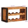 vidaXL Wine Rack Brown 80 x 45 x 33 cm Solid Acacia Wood