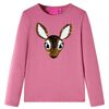 Kids' T-shirt with Long Sleeves Raspberry 92
