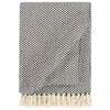vidaXL Throw Cotton 220x250 cm Navy Blue