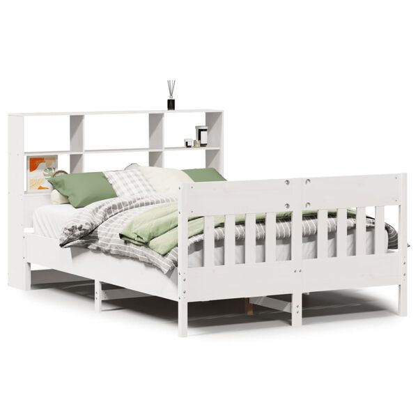 vidaXL Bed Frame without Mattress White 160x200 cm Solid Wood Pine