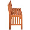 vidaXL Garden Bench 137 cm Solid Eucalyptus Wood