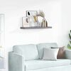 vidaXL Floating Wall Shelf Grey 80x23.5x3.8 cm MDF