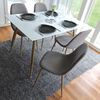 Venture Home Dining Chairs 2 pcs Polar Polyester Grey and Natural