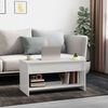 vidaXL Coffee Table High Gloss White 102x50x52,5 cm Engineered Wood