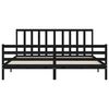 vidaXL Bed Frame without Mattress Black 200x200 cm Solid Wood Pine