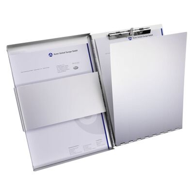 WESTCOTT Clipboard Side Hinged with Storage Compartment A4 Aluminium