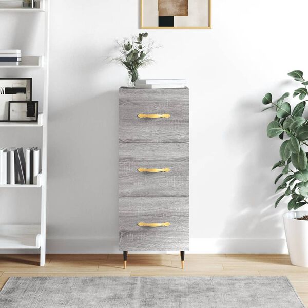 vidaXL Sideboard Grey Sonoma 34.5x34x90 cm Engineered Wood