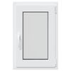 vidaXL Basement Window "RISOR" 50x75 cm Tilt&Turn DIN Right White
