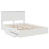 vidaXL Storage Bed with Headboard White 150 x 200 cm Engineered Wood