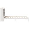 vidaXL Bookcase Bed without Mattress White 90x190 cm Single Solid Wood Pine