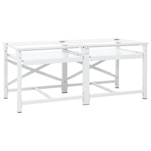 vidaXL | Washing Machine Pedestal | White Steel