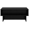 vidaXL Coffee Table Black Oak 80 x 46 x 35 cm Engineered Wood