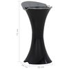 vidaXL Ashtray Stand Black 36x39x71 cm