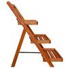 vidaXL 3-Tier Plant Stand 50x63x80 cm Solid Acacia Wood