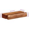 vidaXL Wall Shelves 2 pcs 40x17x8 cm Solid Wood Acacia