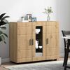 vidaXL Wooden Cabinet Artisan Oak 88.5 x 30.5 x 73 cm Engineered Wood