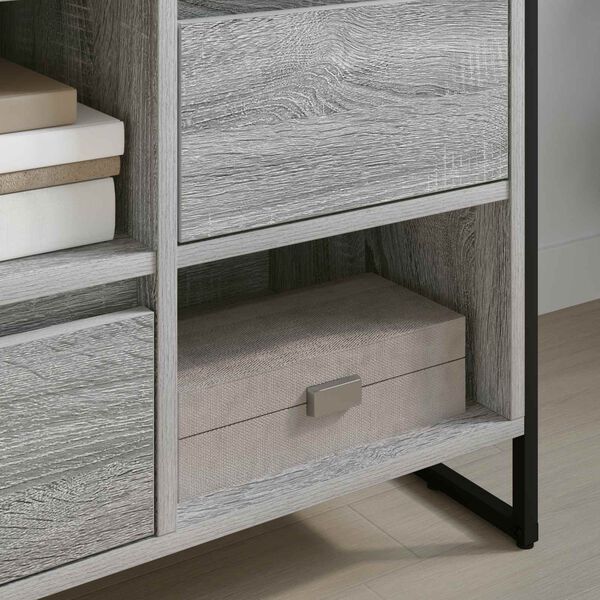 vidaXL TV Cabinet Grey Sonoma 100 x 36 x 49.5 cm Engineered Wood