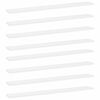 vidaXL Bookshelf Boards 8 pcs White 80x10x1,5 cm Engineered Wood