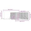 vidaXL Outdoor Dog Kennel with Roof Silver 6x6x2.5 m Galvanised Steel