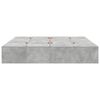 vidaXL Bed Frame Concrete grey 200 x 200 cm Engineered wood