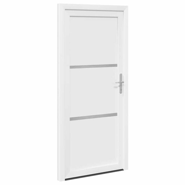 vidaXL Front Door White 108 x 208 cm PVC