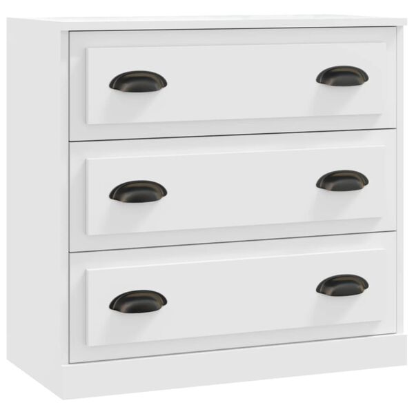 vidaXL Sideboards 2 pcs White Engineered Wood