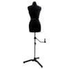 vidaXL Adjustable Dress Form Female Height Adjustable Black S Velvet