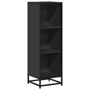 vidaXL Book Cabinet Black 33.5x33x107.5 cm Engineered Wood