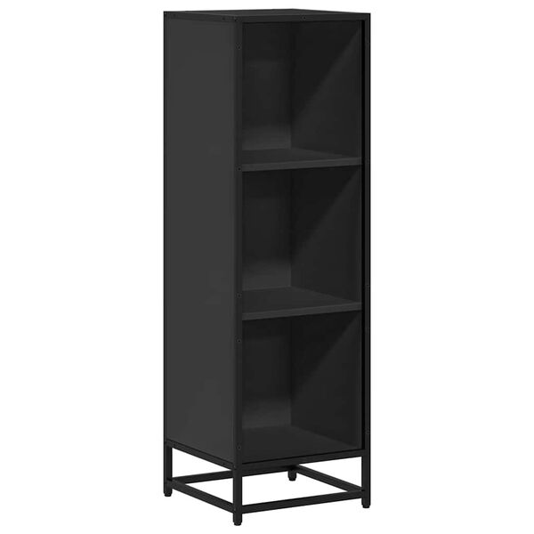 vidaXL Book Cabinet Black 33.5x33x107.5 cm Engineered Wood