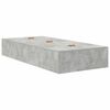 vidaXL Storage Bed Frame Concrete Grey 90 x 200 cm Engineered Wood