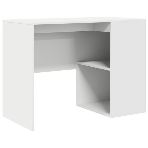 vidaXL Corner Desk with Drawer White 102 x 88 x 75 cm