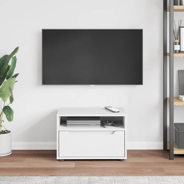 vidaXL TV Cabinet VISNES White 60x40x38 cm Engineered Wood
