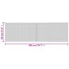 vidaXL Rug Rectangular Grey 60x200 cm Bamboo