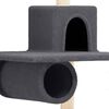 vidaXL Cat Tree with Sisal Scratching Posts Dark Grey 168 cm