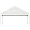 vidaXL Gazebo with Roof White 13.38x5.88x3.75 m Polyethylene