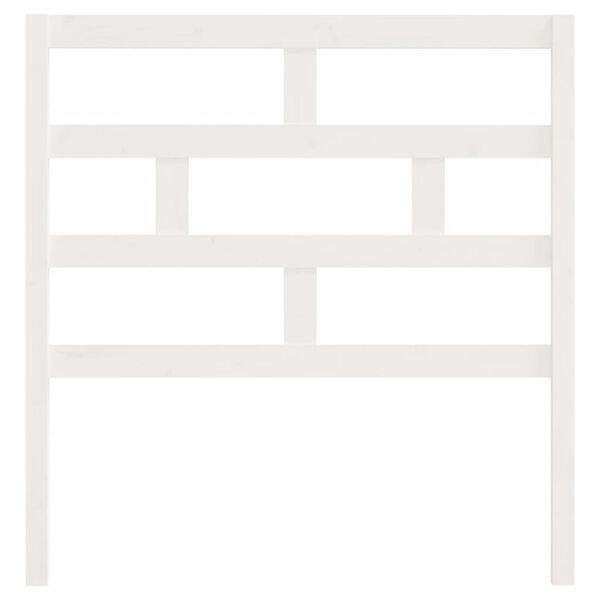 vidaXL Bed Headboard White 81x4x100 cm Solid Wood Pine