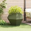 vidaXL Planter Olive Green 100 x 100 x 80 cm Steel